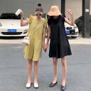 2color フリルショルダー ギャザーショルダー フレア オールインワン ショートパンツ キュロットワンピース フレアショートパンツ かわいい 可愛い 袖フリル 膝上 膝上丈 ショートパンツ 動きやすい 体型カバー