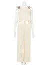 【SALE/45%OFF】Lily Brown 刺繍入りロンパース リリーブラウン パンツ/ジーンズ【RBA_S】【RBA_E】【送料無料】