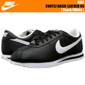 NIKECORTEZBASICLEATHER06Black/White