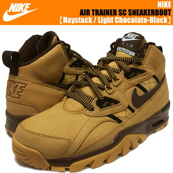 NIKEAIRTRAINERSCSNEAKERBOOTHaystack/LightChocolate-Black【ナイキトレーナSCスニーカーブーツ】