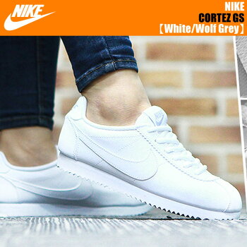 【1月23日入荷予定】NIKECORTEZGSWhite/WolfGrey【ナイキコルテッツレディースサイズ】