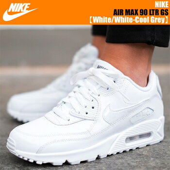 NIKEAIRMAX90PREMIUMLEATHERGSWhite/MetallicSilver