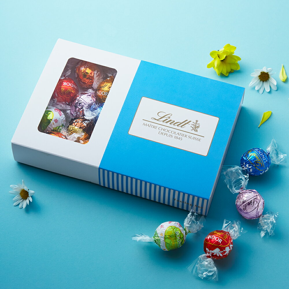 【スプリング限定】 リンツ Lindt チョコレート リンドール テイスティングセット バレンタイン 11種 23個入り ショッピングバッグ付き ｜ 詰め合わせ ギフト プレゼント かわいい お菓子 洋菓子 スイーツ リンツチョコ 可愛い 誕生日 手土産 内祝い お礼