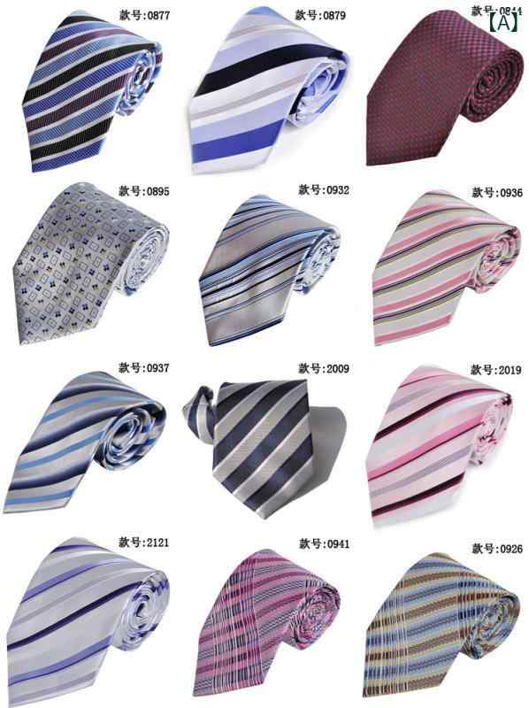 ネクタイ 男性用 ビジネス カジュアル ポリエステル ドット柄 レギュラー幅 紳士 ギフト プレゼント(x100)