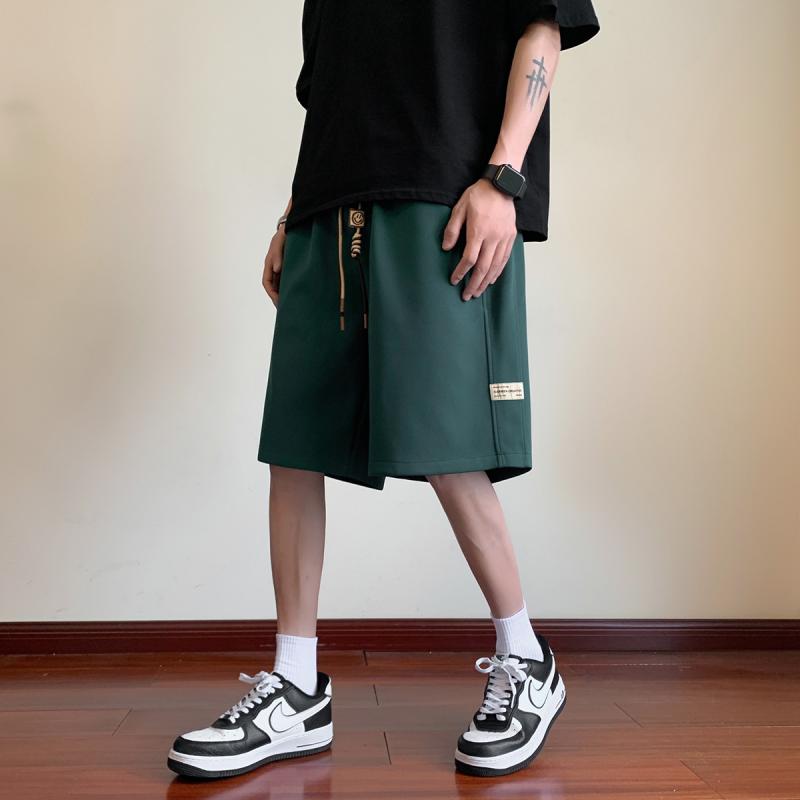 ハーフパンツ 男性用 接触冷感 速乾 スポーツ ウェア スウェットパンツ ルームウェア 部屋着 リラックス ゆったり ストレート 無地 薄手 ミディアム丈 ホワイト ブラック グレー グリーン コーヒー 普段使い