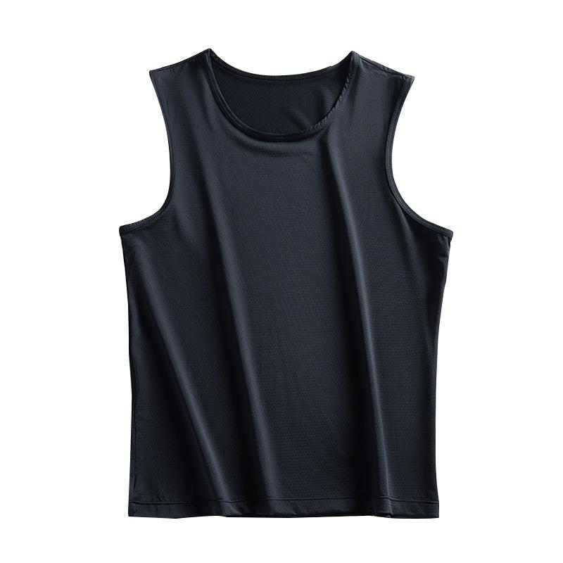 タンクトップ メンズ 男性用 接触冷感 スポーツ用 アンダーウェア 速乾 ランニング トレーニング ウェア ノースリーブ Tシャツ 薄手 大きいサイズ 白 黒 グレー(x100)