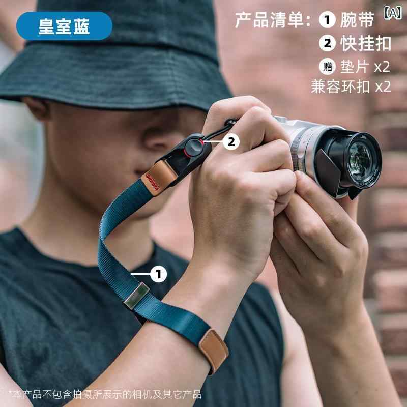 カメラ クイックリリース リスト ストラップ マイクロ シングル マグネットハンド アウトドア 紛失 防止 富士 ライカ ソニー キヤノン ニコン 一 眼 レフ アクセサリー 対応