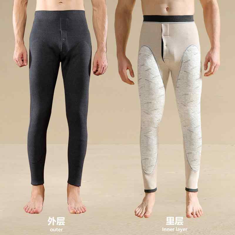 メンズ 羊毛 レギンス スパッツ 裏起毛 暖かい 男性用 ロングタイツ 防寒 インナー あったか 秋冬