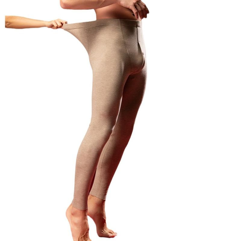 メンズ 厚手 裏起毛 あったか インナー タイツ スパッツ レギンス ウール 混 暖か 発熱 秋冬 防寒 無地 シンプル 普段使い 部屋着 ブラック グレー ネイビー ベージュ M L XL 2L 3L 4L(x2)