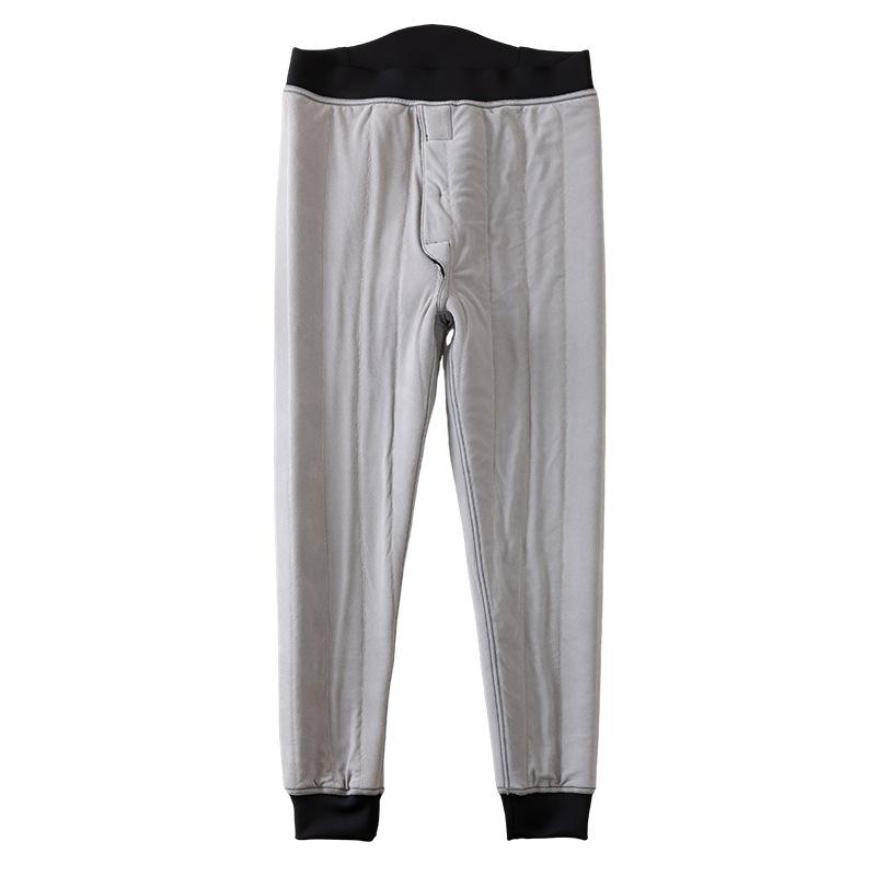 パンツ メンズ 男性用 シャークパンツ 裏起毛 厚手 保温 ウール混紡 あったか 暖か 極暖 伸縮性 レギンス スパッツ インナータイツ 黒