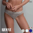 LORMAR/ロルマー MERAVIGL(メラヴィリア) イタリアインポートランジェリー変形ドットプリント縁取りスカラップレースシームレス2WAYストレッチイタリア ショーツビキニ ショーツ