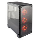 CORSAIR RGBファン標準搭載 強化ガラス採用のATXミドルタワーPCケース CC-9011101-WW (460X RGB) RGB LEDファン搭載