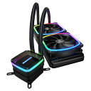 ENERMAX アドレッサブル型RGB LED搭載の水冷一体型ユニット AQUAFUSION / ELC-AQF240-SQA ラジエータサイズ240mm