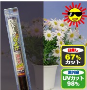 車のスモークフィルムのようなUVカットシート夏をクールダウン↓UVカット98％効果と日よけ効果のある！46cm×1m貼るブラインドS