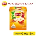 ティーバッグ 紅茶 リプトン 公式 無糖 アップルティー 2g×12袋 ティーバッグ 袋 プチギフト フレーバーティー Lipton LIPTON
