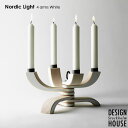 Nordic Light Candleholder 4arms black(ノルディックライトキャンドルホルダー)ホワイトDESIGN HOUSE stockholm(デザインハウス ストックホルム)