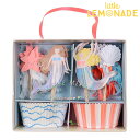 あす楽!【Meri Meri メリメリ】マーメイドのカップケーキKIT【マフィンカップ パーティーピック 人魚姫 貝殻 夏 プリンセス】【テーブルウェア デコレーション お菓子作り パーティー ホームパーティー】 リトルレモネード