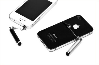 【アクセサリータッチペンM】iPad2、iPhone4S、iPodtouch、スマートフォン(スマホ)対応タッチパネル専用ストラップタッチペン使わないときはストラップに!