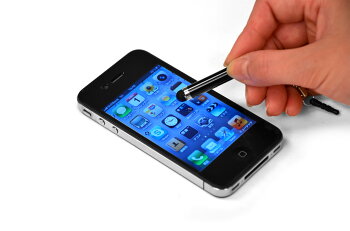 【アクセサリータッチペンS】iPad2、iPhone4S、iPodtouch、スマートフォン(スマホ)対応