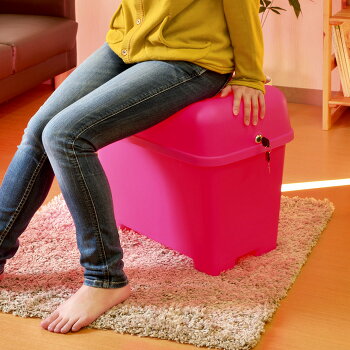【コンテナチェアーL】灯油缶スツールイス椅子収納ボックスボックス収納フタ付き鍵付きおもちゃボックスおもちゃ箱おもちゃ入れ座れるフィット食品バス用品踏み台座れる収納隠して座るチェアーかわいいカラフル伸和シンワ
