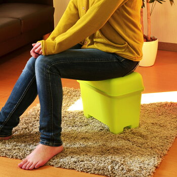 【コンテナチェアーS】灯油缶スツールイス椅子収納ボックスボックス収納フタ付きおもちゃボックスおもちゃ箱おもちゃ入れ座れるフィット食品バス用品踏み台座れる収納隠して座るチェアーかわいいカラフル伸和シンワ10P30Nov14