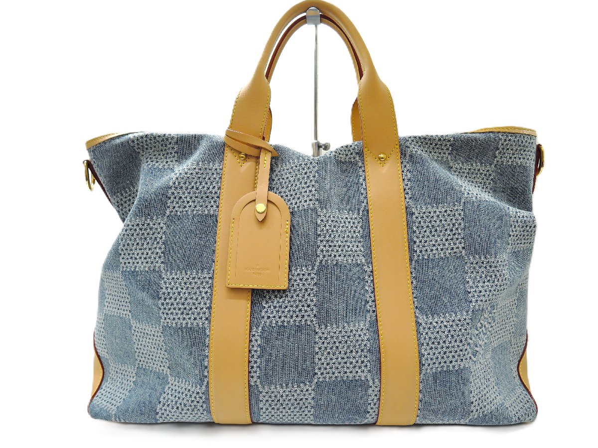 ルイヴィトン LOUIS VUITTON ダミエ・デニム3D ウォークエンド・トートNM N40702 トートバッグ 中古 ランクAB