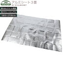 【8/31迄!3,000円以上送料無料】BUNDOK アルミシート3畳/BD-351/アルミシート、アルミマット、防災用、防寒対策、暑さ対策、節電、激安、まとめ買い