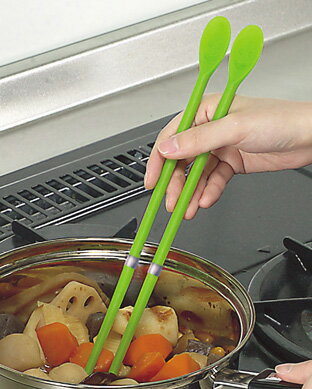 スマイル　シリコン菜ばし（ 菜箸 シリコン製 ）【ポイント最大8倍】木製の菜箸より衛生的！綺麗に使えるシリコン製菜箸