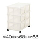 押入れ収納ケース ロングストッカー 3段 ( 送料無料 プラスチック キャスター付き 引き出し スリム チェスト 押し入れ 引出し 収納ボックス 衣装ケース 衣類収納 おもちゃ箱 3杯 整理たんす 日本製 幅40cm 収納 )