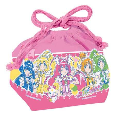 キャラクター　ランチ巾着　スマイルプリキュア！　子供用 （ 弁当袋 ランチクロス ）