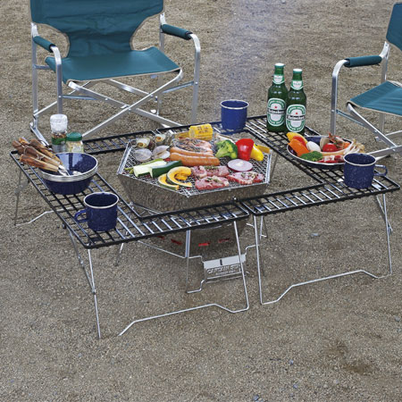 【楽天市場】バーベキューテーブル ファイアグリルテーブル キャプテンスタッグ （ 送料無料 BBQ テーブル 折りたたみ キャンプ用品
