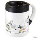 マグカップ ミッキーマウス コミック 280ml ステンレス製 フタ付き ( ステンレスマグカップ 保温 保冷 ステンレスマグ フタ付きマグカップ 食器 ミッキー ディズニー )