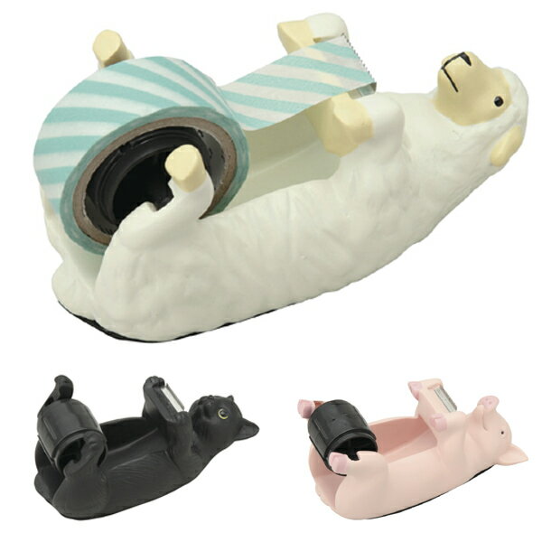 テープカッター テープディスペンサーミニ motif ( テープ カッター テープディスペンサー おしゃれ かわいい 文房具 ステーショナリー テープカッター台 カッター台 マスキングテープ マステ ねこ ネコ グッズ 猫 )