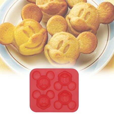 キャラクター　シリコンケーキ型　ミッキーマウス （ 製菓用具 マドレーヌ型 シリコン製 ）【ポイント最大17倍】キャラクターミッキーマウスのシリコンケーキ型で楽しいランチ 製菓用具 マドレーヌ型 シリコン製