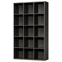 本棚として、飾り棚として、扉を自由にレイアウト。シェルフ　チョイスフラップシステム　CFS 2012R　ブラック