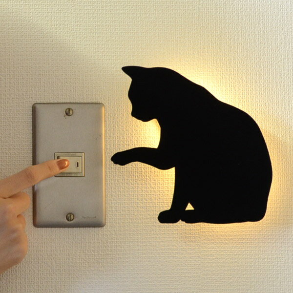LEDライト　That’s Light！　CAT　WALL　LIGHT　ちょっかい （ 足…...:livingut:10064428