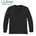 【公式】 エルエルビーン ケアフリー アンシュリンカブル ティ 長袖 ヘンリーネック シャツ Tシャツ カットソー ロンT メンズ アウトドア ブランド 無地 6オンス 綿 防縮 防シワ L.L.Bean LLBean l.l.bean llbean llビーン llbeen