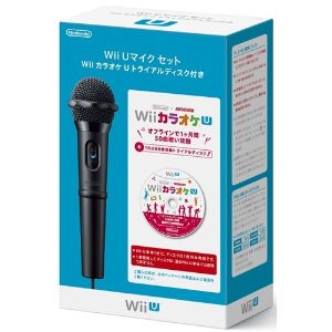【新品】Wii Uマイクセット　（Wii カラオケ U　トライアルディスク付き）【RCP】...:llhat:10000777