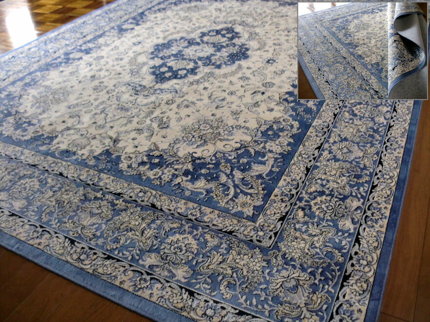 古典ペルシャ絨毯柄 ラグ 洗える /ベルギー製 モケット織絨毯ラグ 230×230 cm約…...:local-tokitoki:10001673