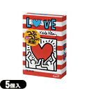 ◆(ネコポス全国送料無料)(男性向け避妊用コンドーム)相模ゴム工業 キース・へリング(Keith Haring) ドット 500 (5個入) - 「キース・ヘリング」の作品がパッケージになったコンドームです。※完全包装でお届け致します。【smtb-s】