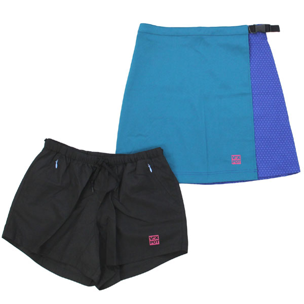 バックスポット 3WAYラップスカート ショートパンツ付