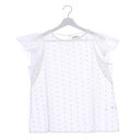 【アウトレット】アースミュージックアンドエコロジー earth music&ecology 刺繍レースバタフライプルオーバー (Off White)