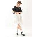 アースミュージックアンドエコロジー earth music&ecology SET2点 オフショルダープルオーバー+ワンピース (Black)