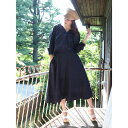 アースミュージックアンドエコロジー earth music&ecology SET2点 シャツ+スカート (Navy)