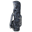 【大型商品180】ガッチャゴルフ Gotcha Golf カモ柄キャディバッグ (クロ)