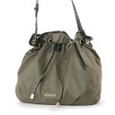 【アウトレット】イザック YSACCS ボリュームギャザー巾着バッグ (KHAKI)