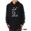 カールカナイ Karl Kani USラインラインプルパーカー (クロ)