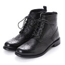 マリールイーズ Marie-Louise サイドジップカントリーブーツ (BLACK)