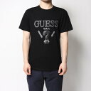 ゲス GUESS LOGO S/S TEE (BLACK)