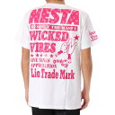 ネスタブランド Nesta Brand モノグラムピンクTEE (シロ)